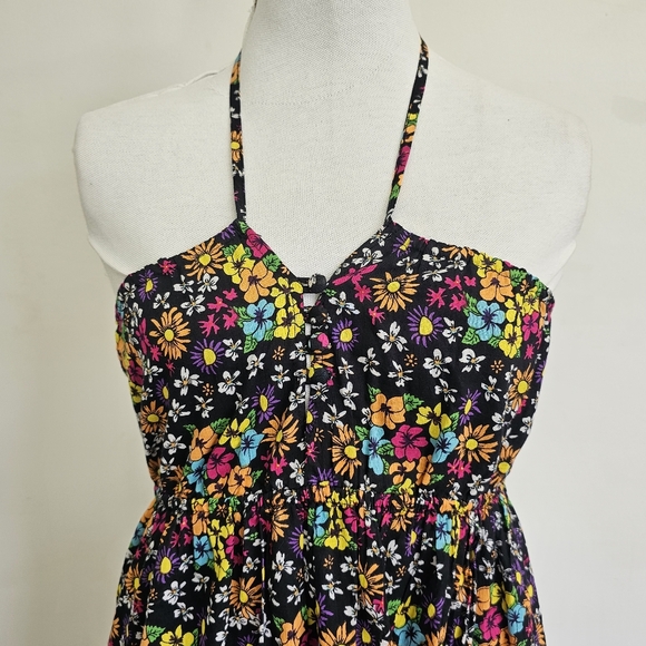 Steve Madden floral black dress size M - Picture 3 of 6